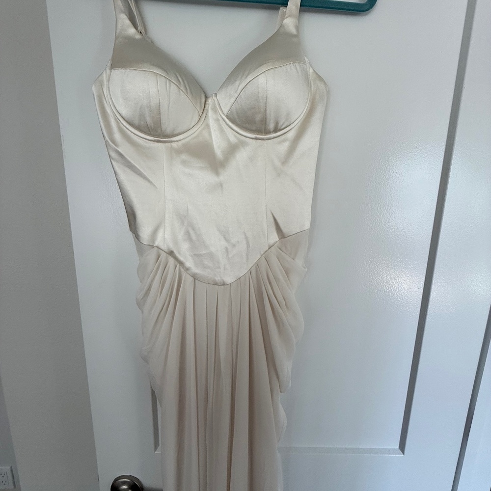 Meshki Satin Corset Maxi dress